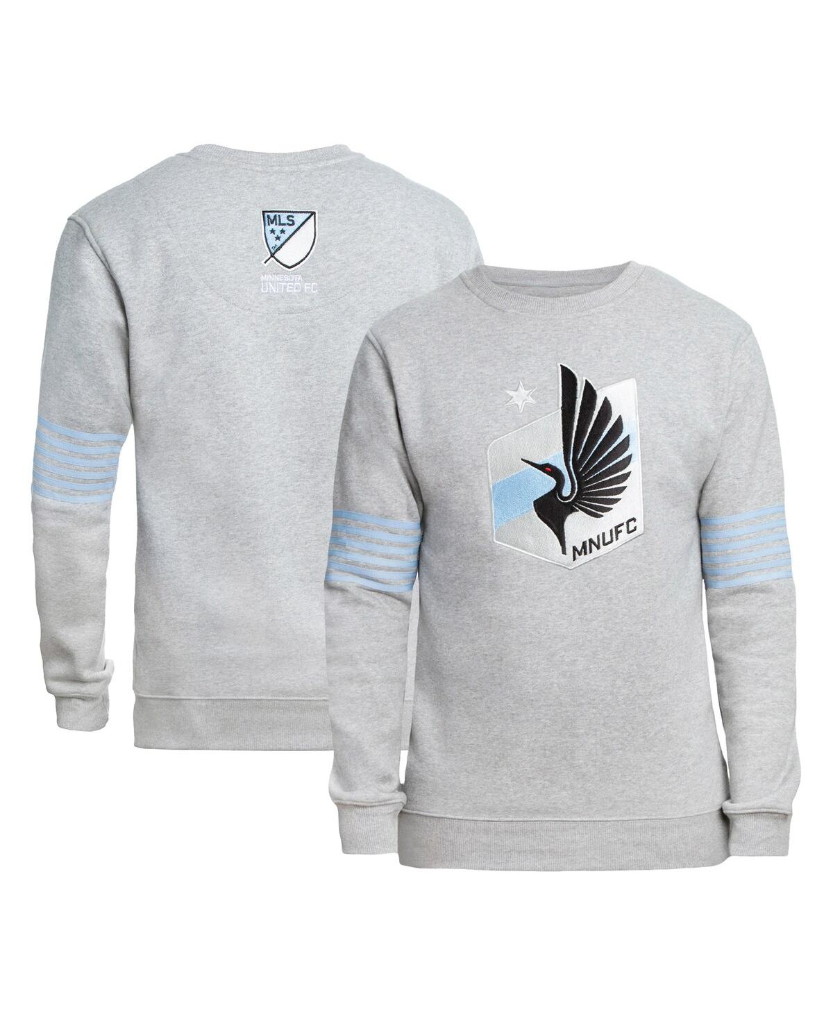 Men's Grungy Gentleman Gray Minnesota United Fc Pullover Sweatshirt - Gray