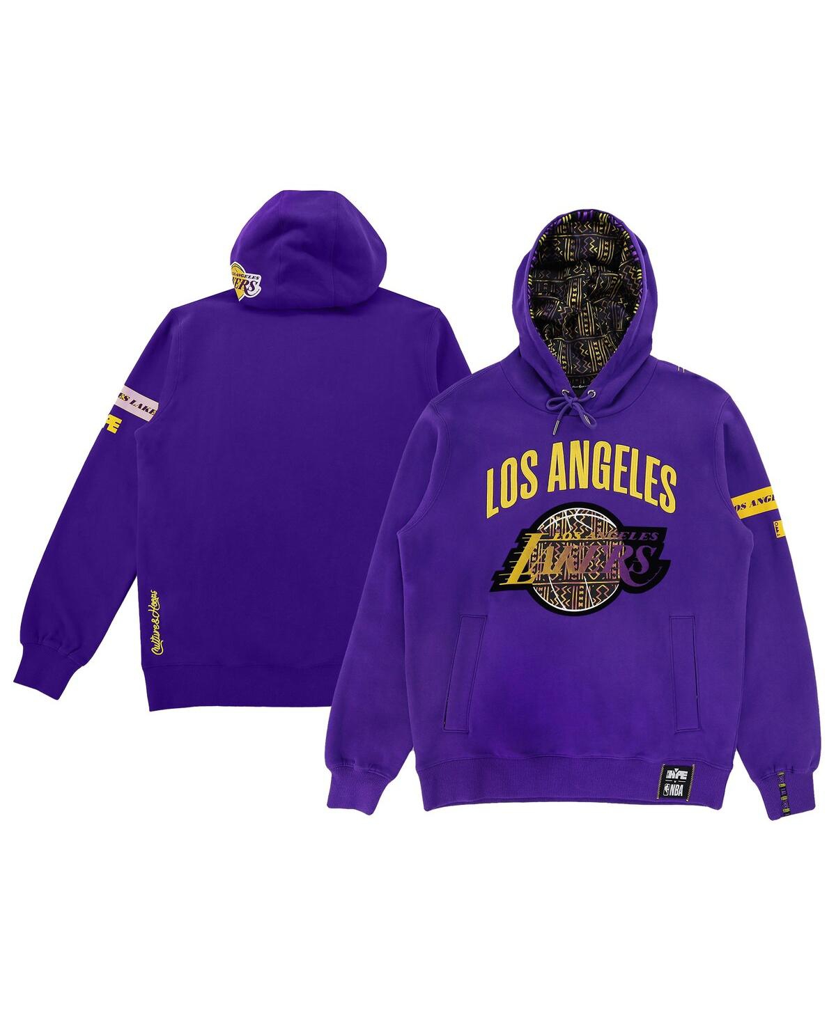 Men's and Women's Nba x Two Hype Purple Los Angeles Lakers Culture & Hoops Heavyweight Pullover Hoodie - Purple