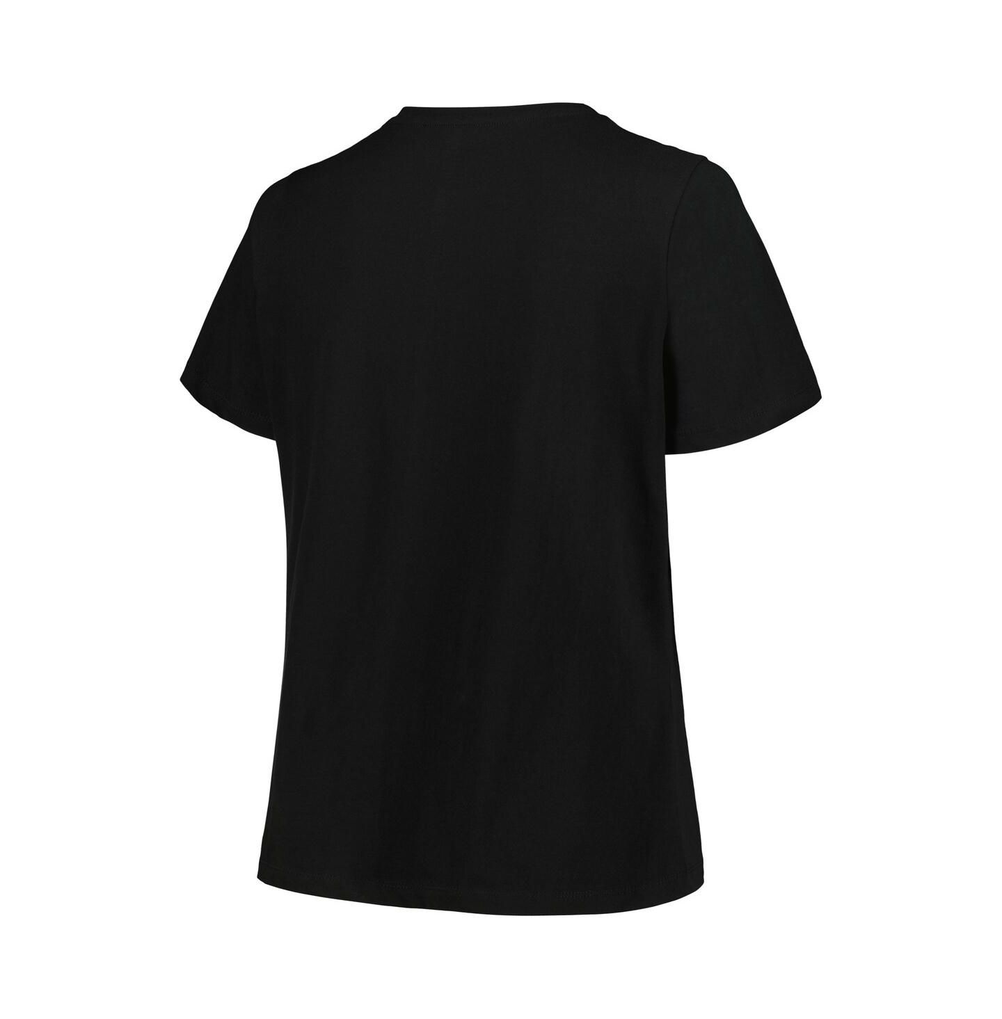 Женская футболка Profile Black Brooklyn Nets Plus Size Arch Over Logo V-Neck — фото 2