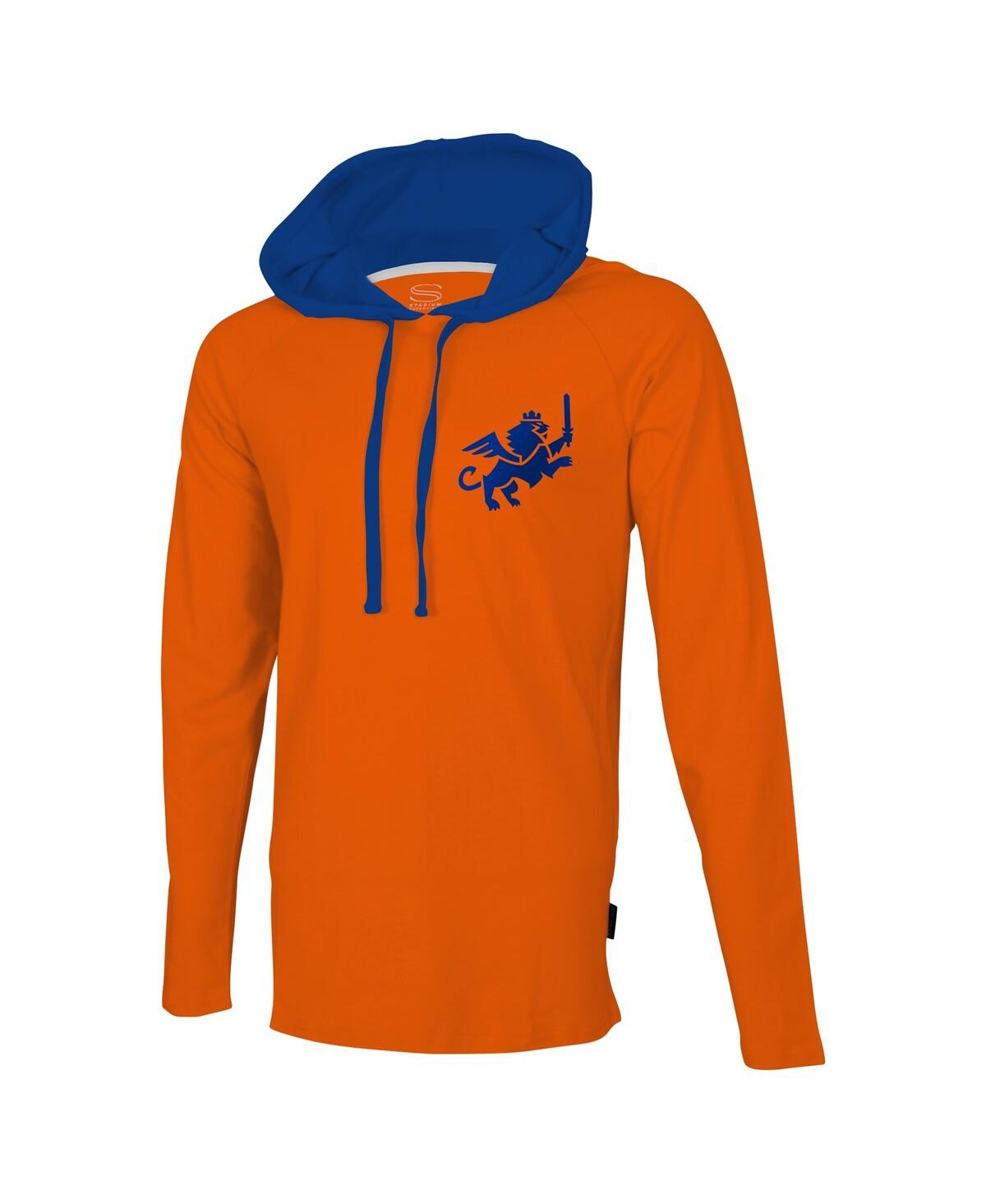 Shop Stadium Essentials Men's  Orange Fc Cincinnati Tradition Raglan Hoodie Long Sleeve T-shirt
