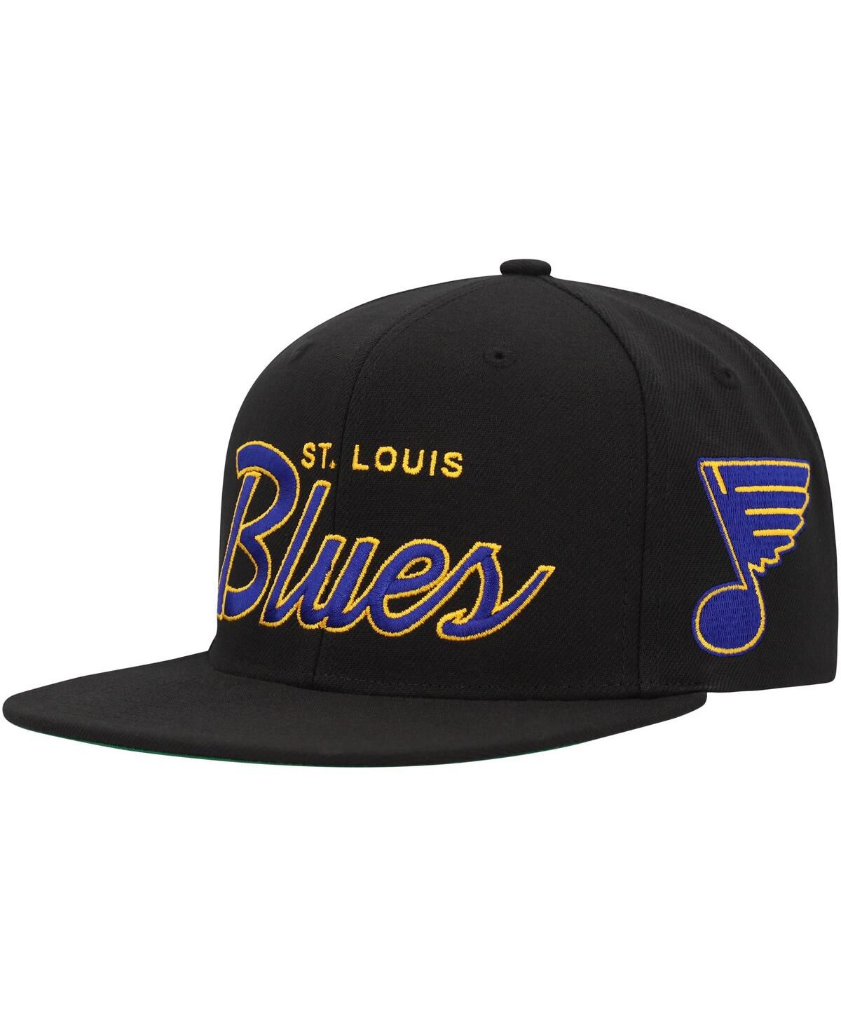 Мужская черная бейсболка St. Louis Blues Core Team Script 2.0 Snapback