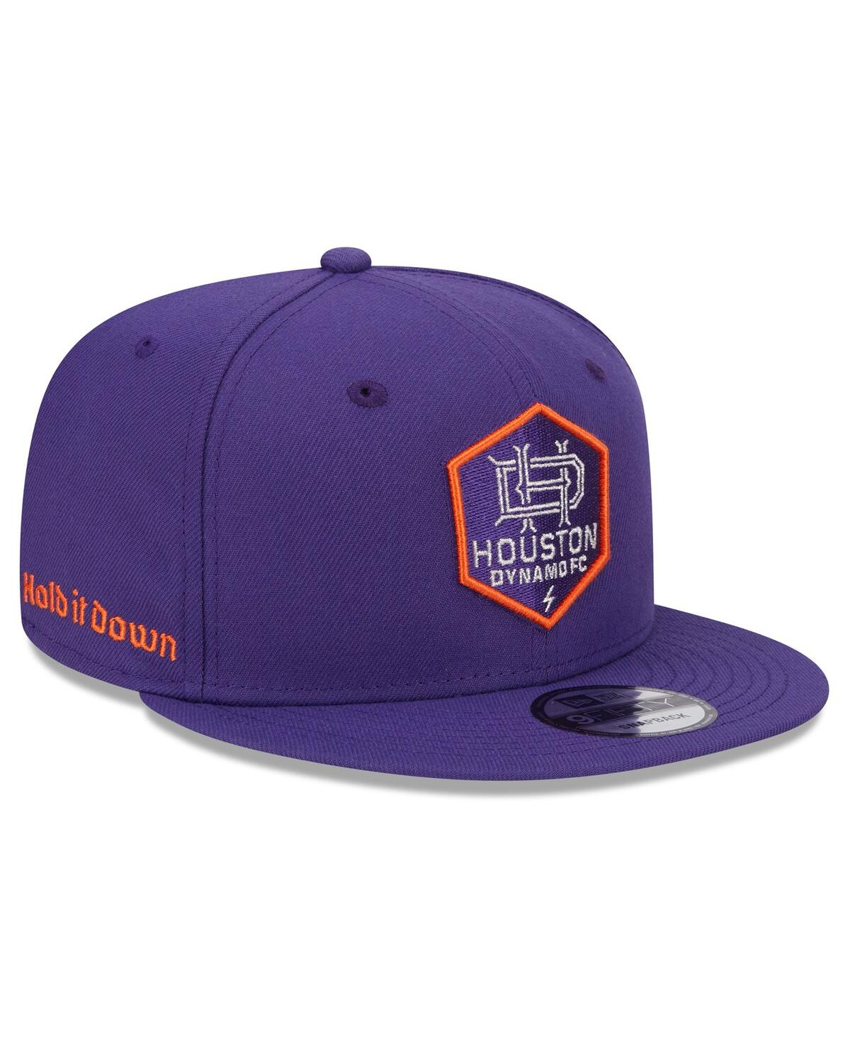 Shop New Era Men's  Purple Houston Dynamo Fc Jersey Hook 9fifty Snapback Hat