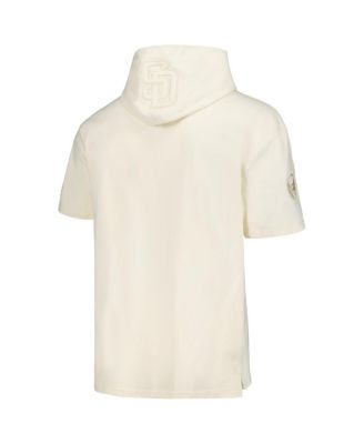 Men's Cream San Diego Padres Neutral Short Sleeve Pullover Hoodie