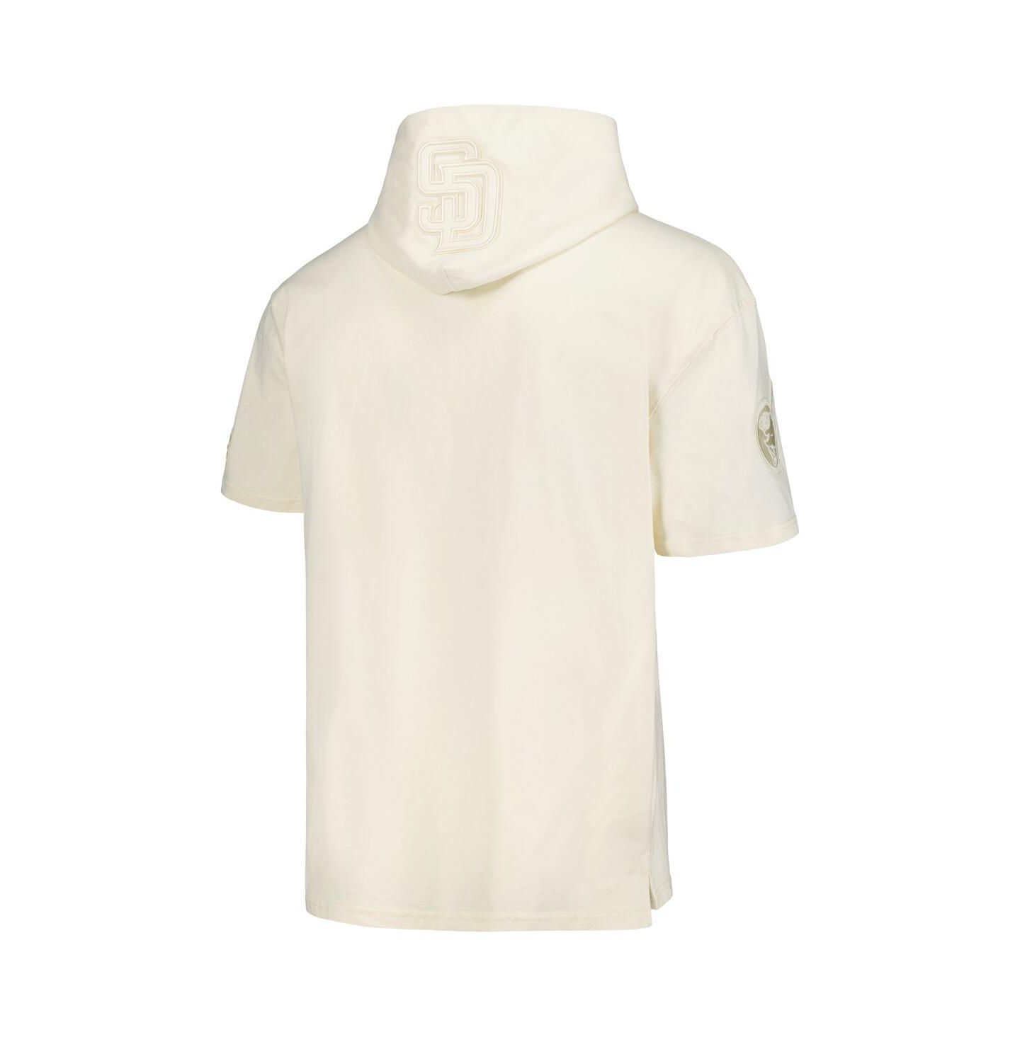 Мужское худи Pro Standard Cream San Diego Padres Neutral Short Sleeve Pullover — фото 2