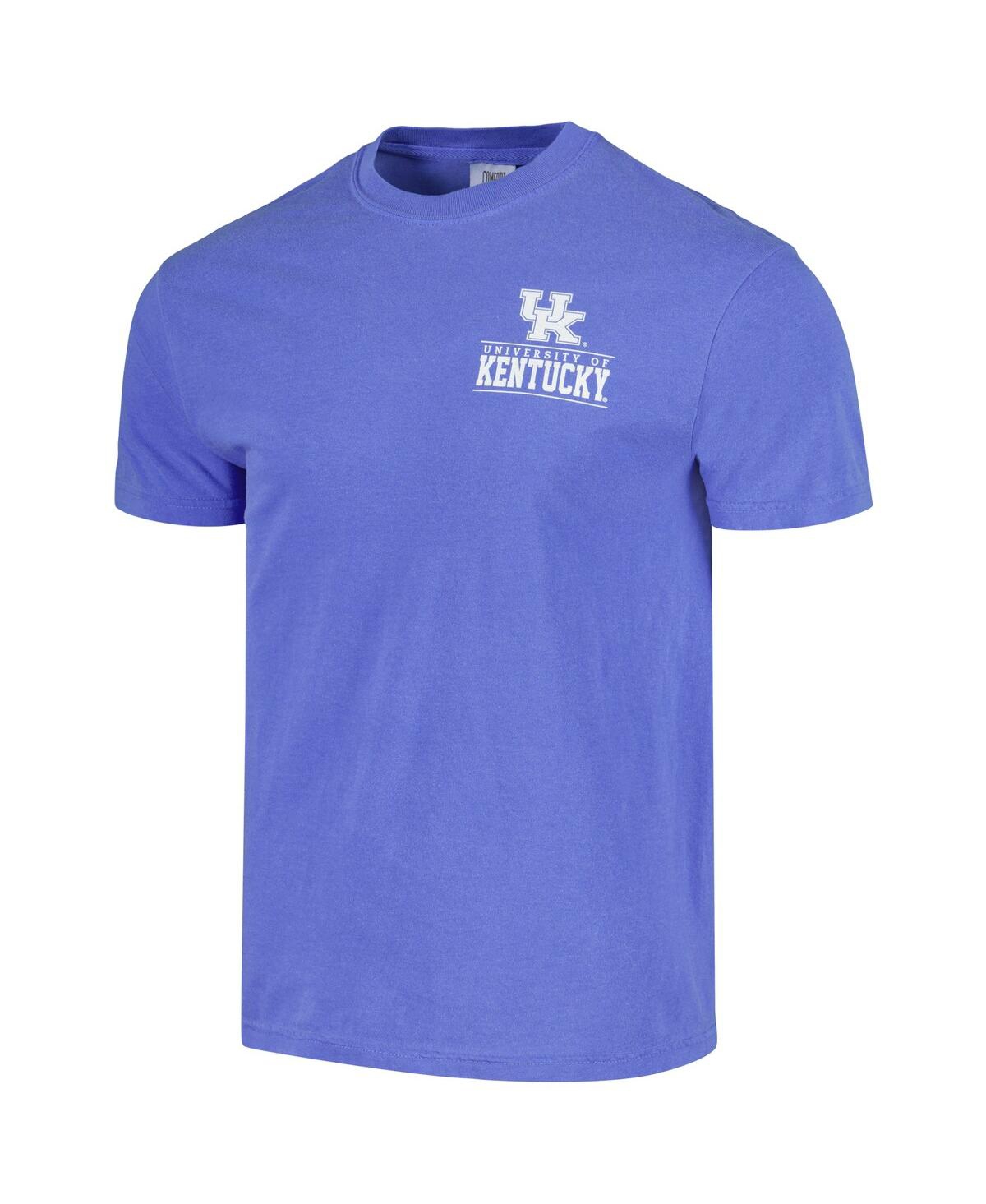 Shop Image One Men's Royal Kentucky Wildcats Campus Badge Comfort Colors T-shirt