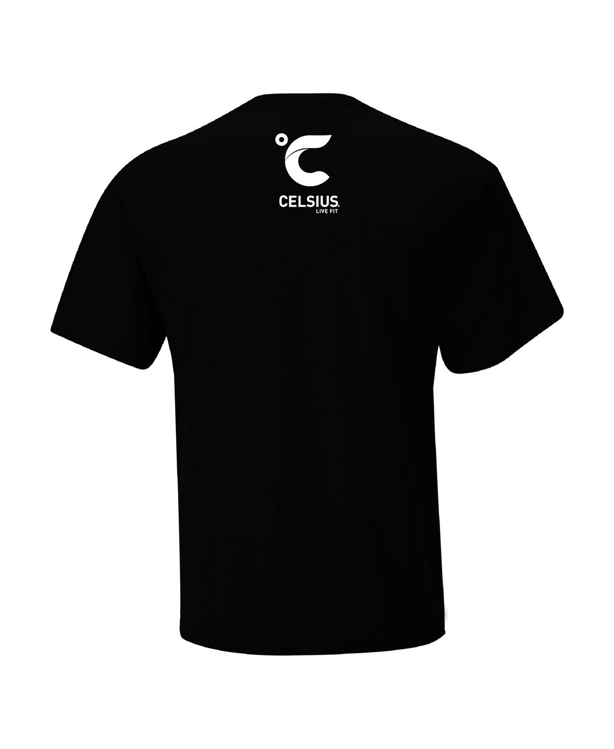 Shop Checkered Flag Sports Men's  Black Corey Lajoie Celsius Car T-shirt