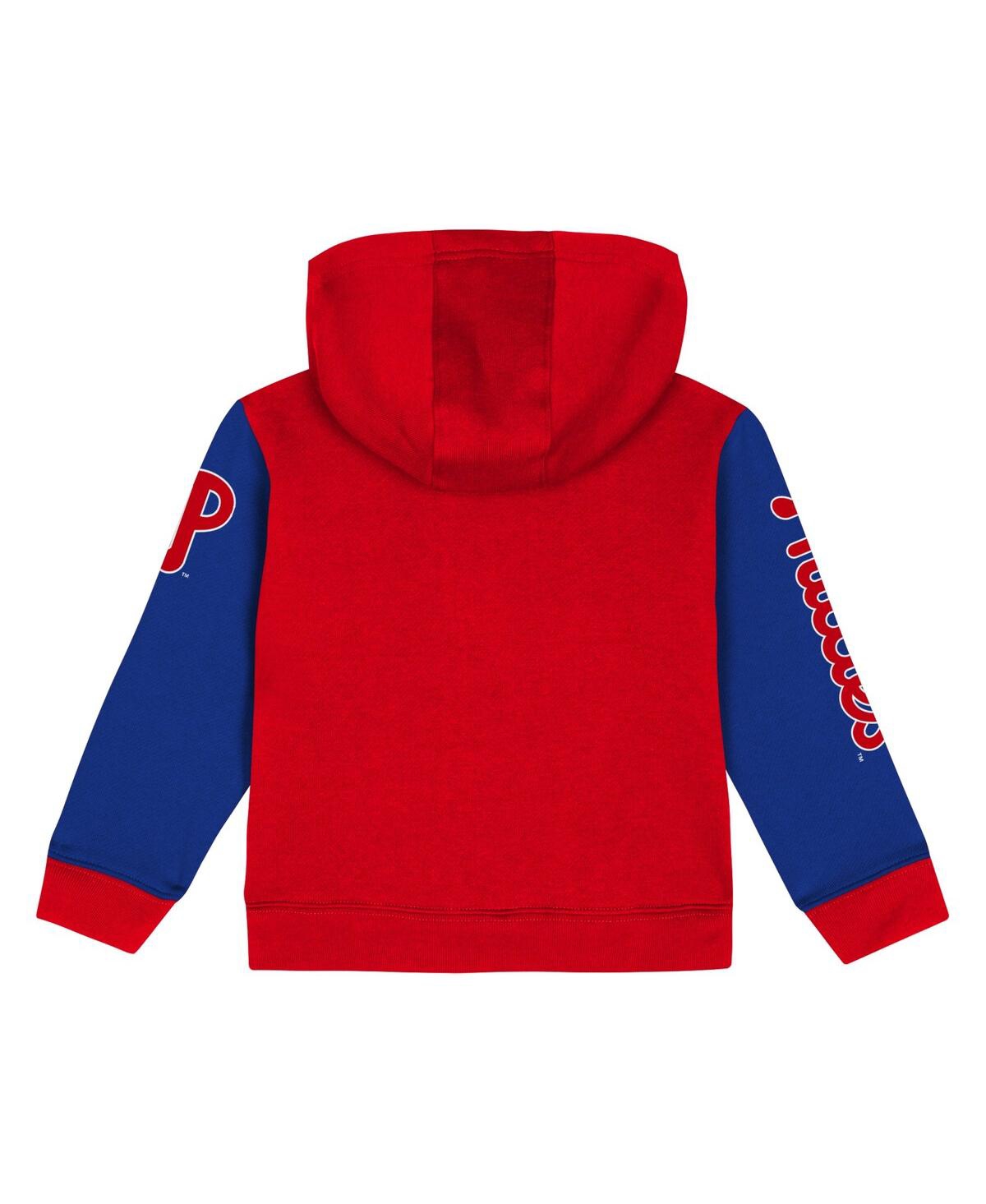 Baby Boys and Girls OuterstuffPhiladelphia Phillies Post Card Full-Zip Hoodie Jacket - Red