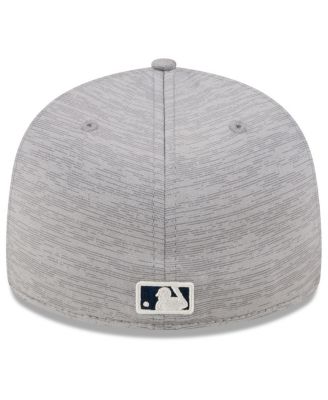 Men's Gray Atlanta Braves 2024 Clubhouse Low Profile 59FIFTY Fitted Hat