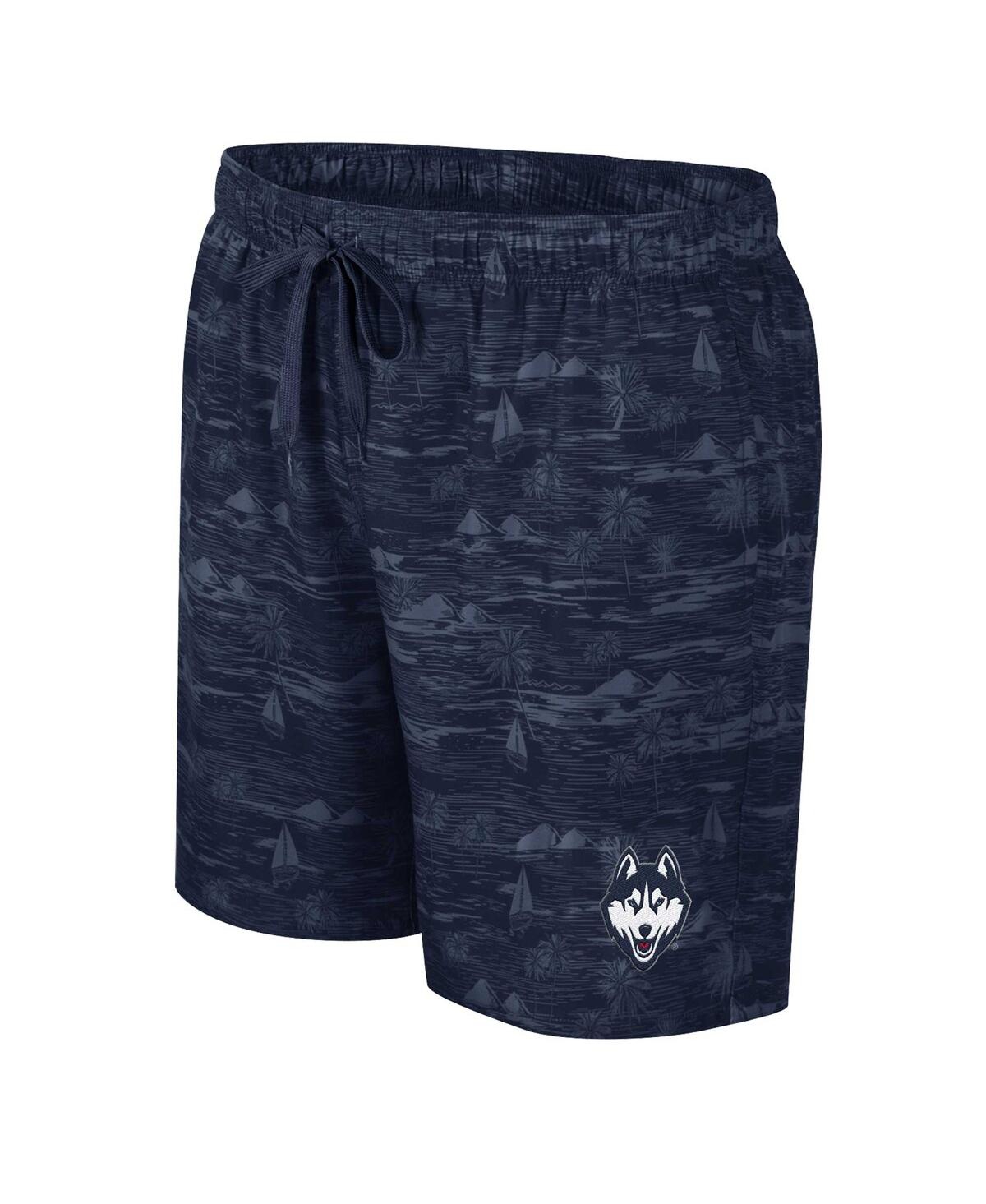 Shop Colosseum Men's  Navy Uconn Huskies Ozark Swim Shorts
