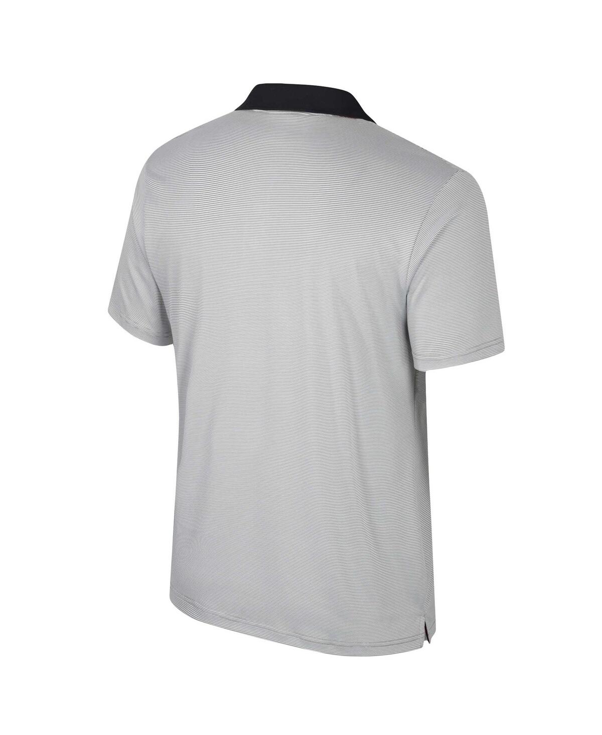 Shop Colosseum Men's  Gray Vanderbilt Commodores Tuck Striped Polo Shirt