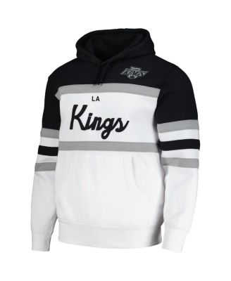 Men's White, Black Los Angeles Kings Head Coach Pullover Hoodie