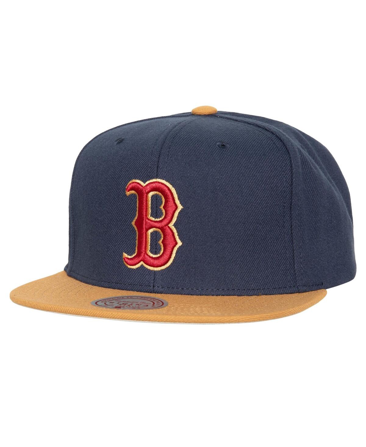 Men's Mitchell & Ness Navy Boston Red Sox Work It Snapback Hat - Navy