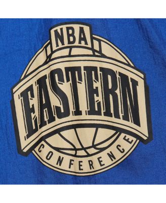 Men's Roya Distressedl Golden State Warriors Team OG 2.0 Vintage-Like Logo Anorak Windbreaker Quarter-Zip Jacket