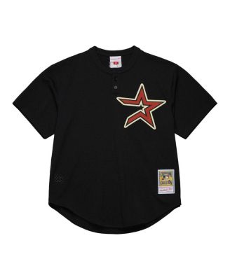 Men's Craig Biggio Black Houston Astros Cooperstown Mesh Batting Practice Jersey