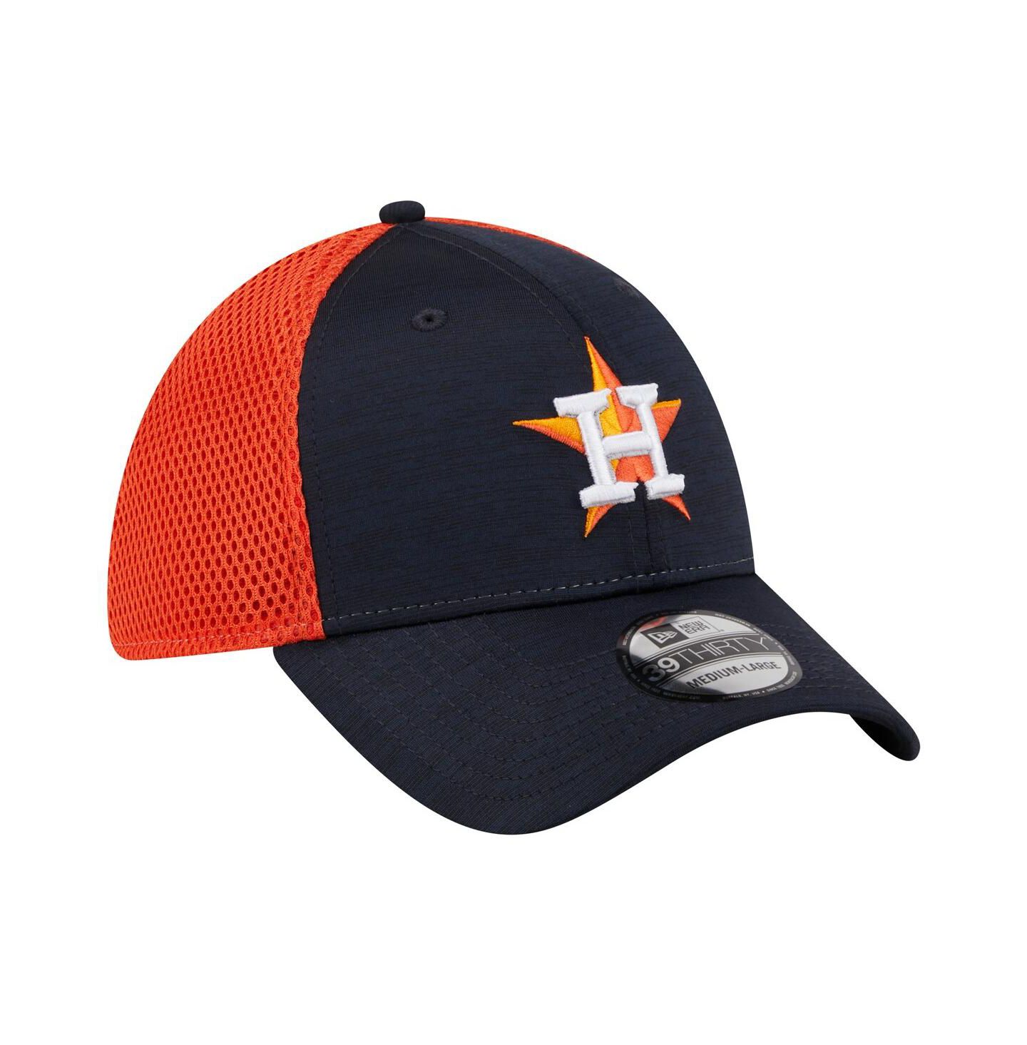 Мужская кепка New Era Navy Houston Astros Neo 39THIRTY Flex Hat — фото 3