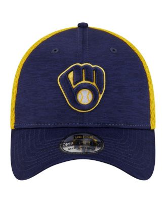 Men's Navy Milwaukee Brewers Neo 39THIRTY Flex Hat