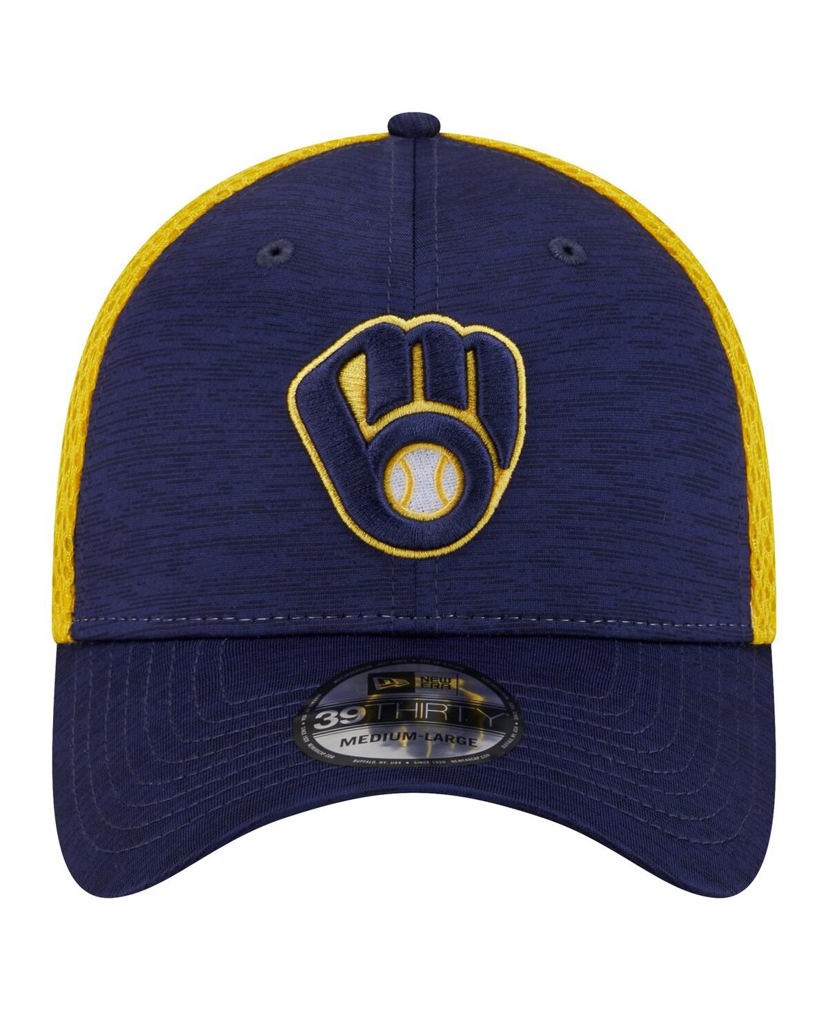 Men's New EraMilwaukee Brewers Neo 39THIRTY Flex Hat - Navy