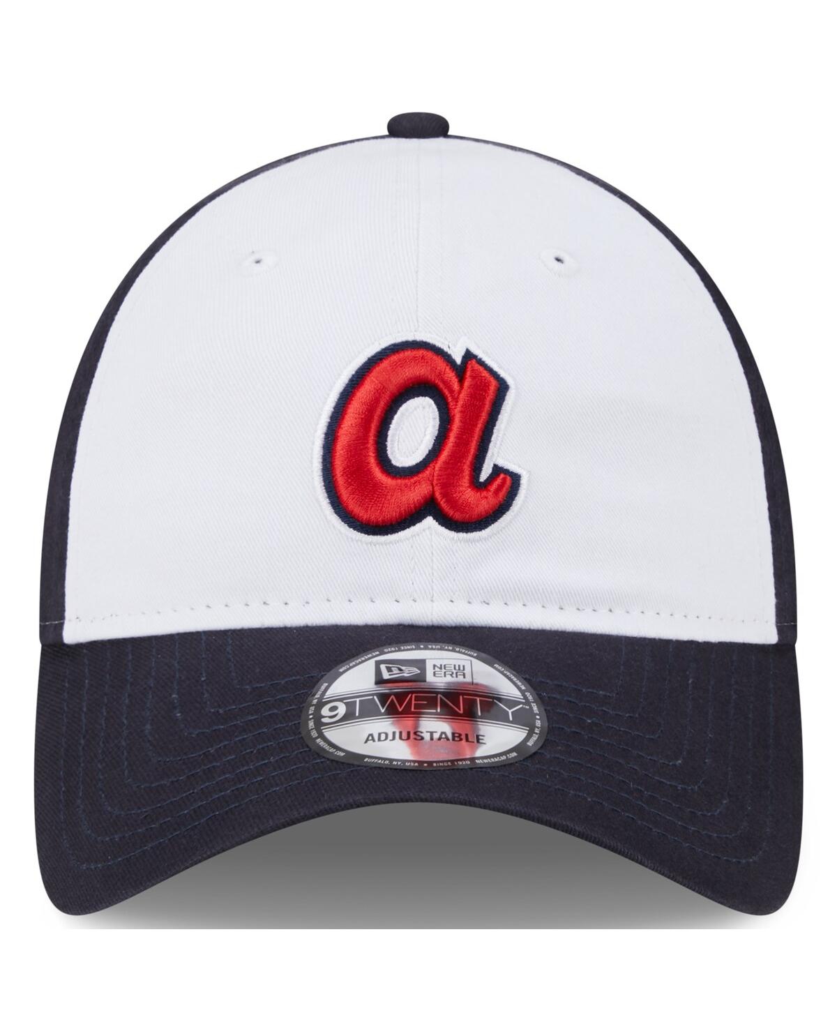 Men's New EraAtlanta Braves 2024 Batting Practice 9TWENTY Adjustable Hat - White