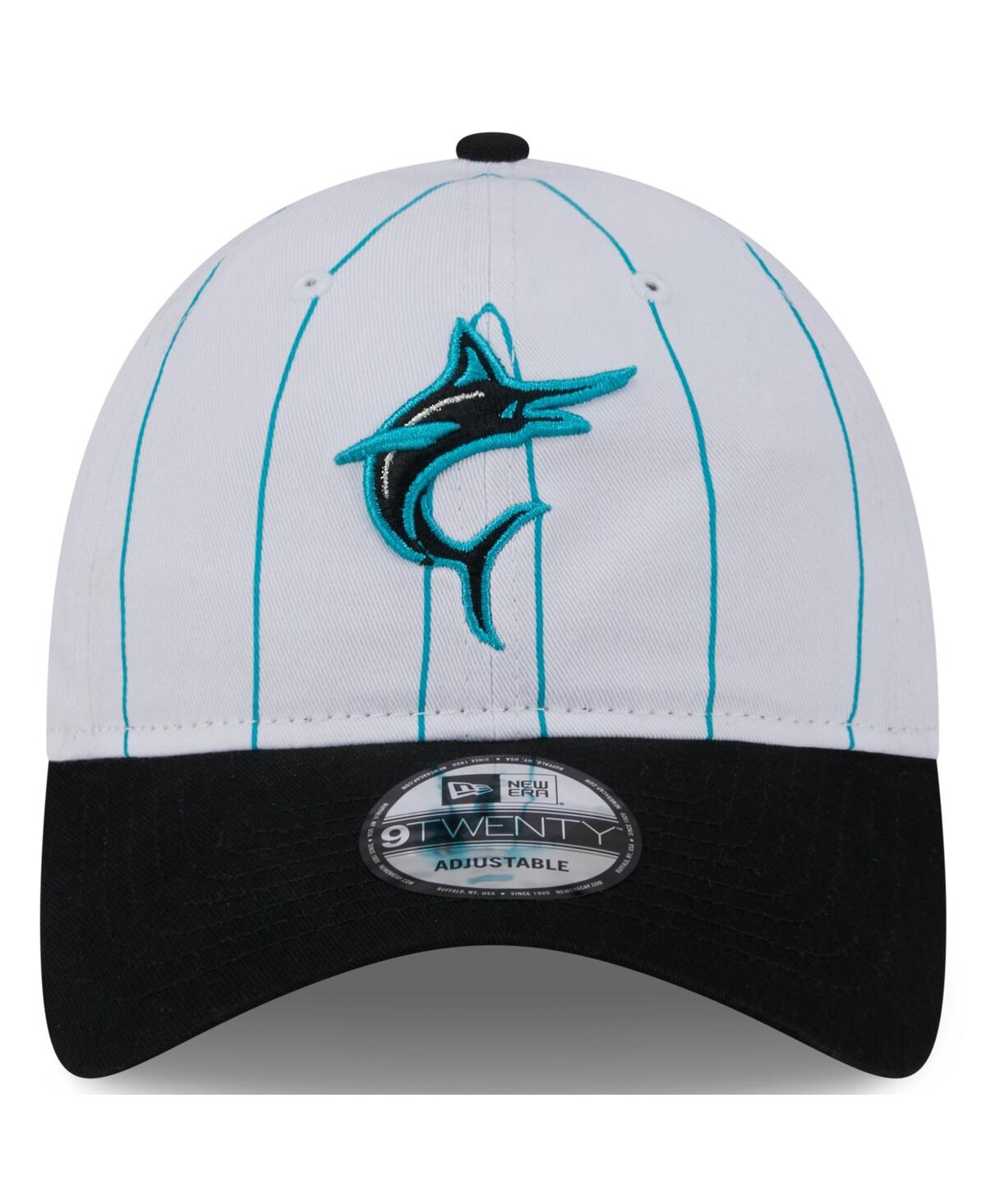 NEW ERA MEN'S NEW ERA WHITE MIAMI MARLINS 2024 BATTING PRACTICE 9TWENTY ADJUSTABLE HAT 