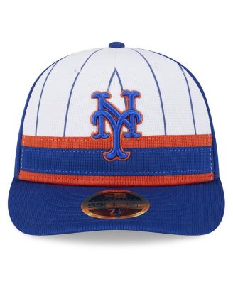 Men's White New York Mets 2024 Batting Practice Low Profile 59FIFTY Fitted Hat