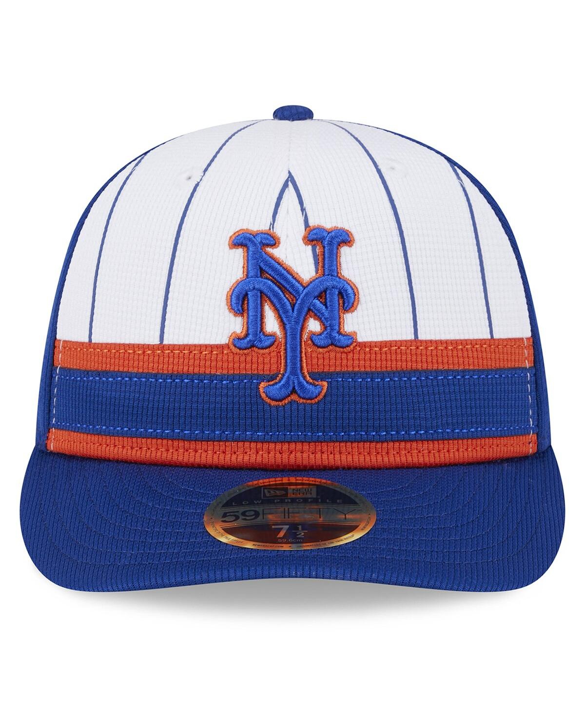 Shop New Era Men's  White New York Mets 2024 Batting Practice Low Profile 59fifty Fitted Hat