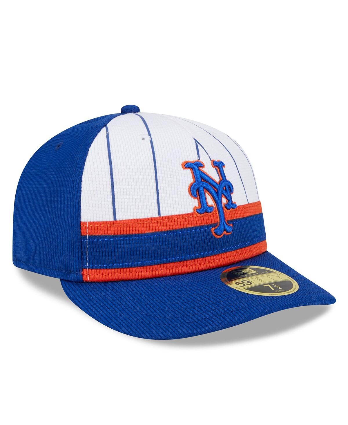Men's New EraNew York Mets 2024 Batting Practice Low Profile 59FIFTY Fitted Hat - White