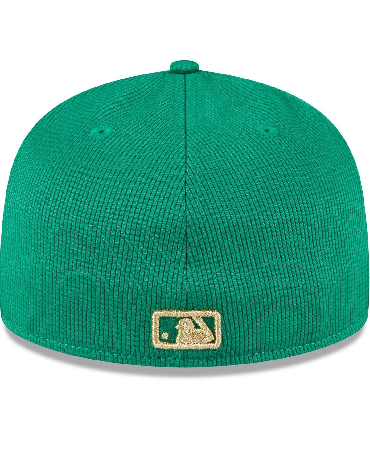 Shop New Era Men's  White, Green Los Angeles Angels 2024 St. Patrick's Day Low Profile 59fifty Fitted Hat In White,green