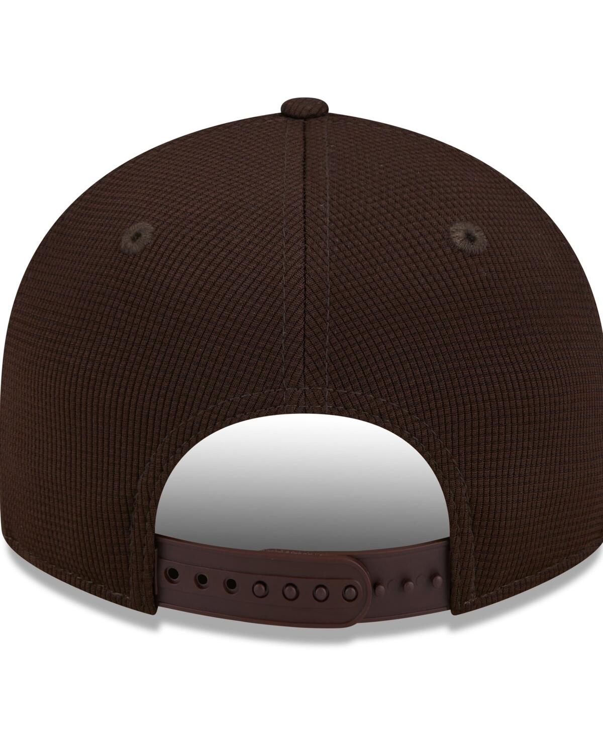 Men's New EraSan Diego Padres 2024 Batting Practice Low Profile 9FIFTY Snapback Hat - Brown