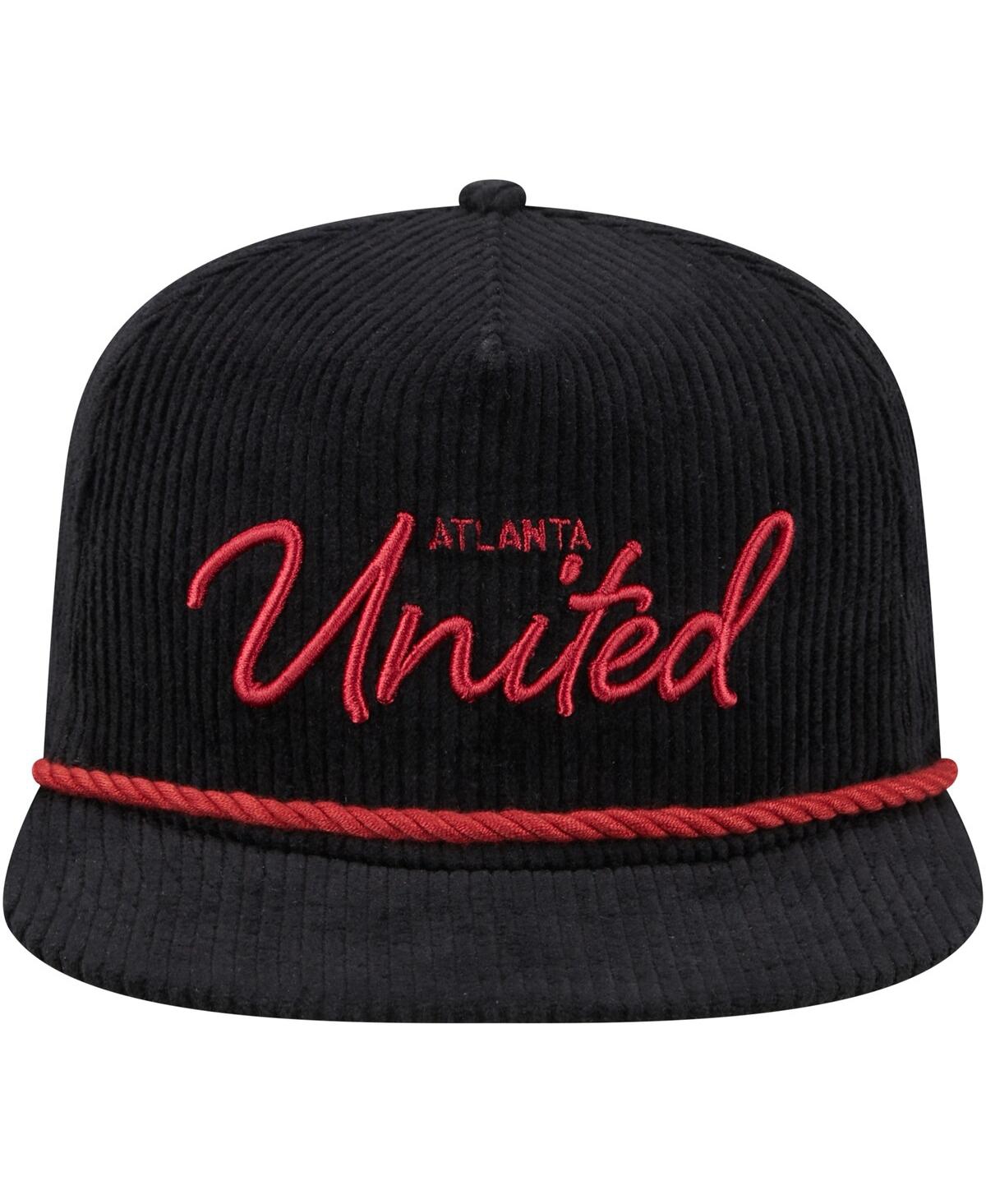 Men's New EraAtlanta United Fc Corduroy Golfer Adjustable Hat - Black