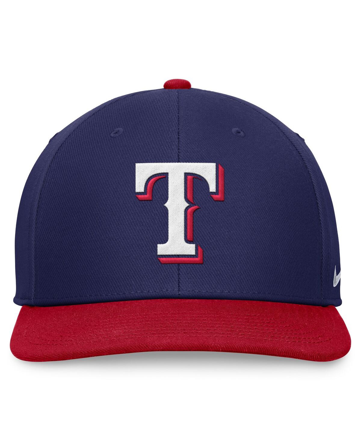 Shop Nike Men's  Royal, Red Texas Rangers Evergreen Two-tone Snapback Hat In Royal,red