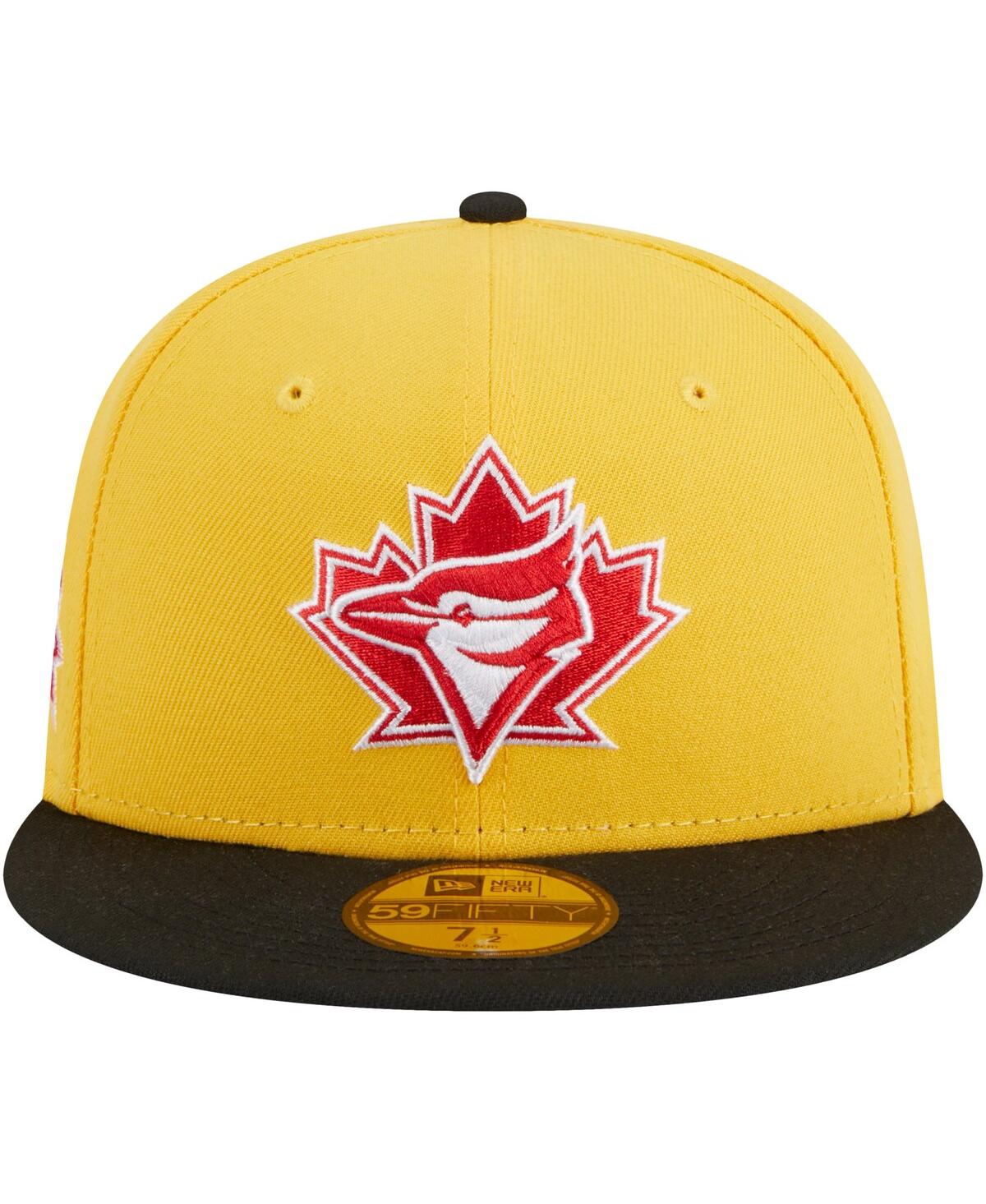 Men's New Era Black Toronto Blue Jays Grilled 59FIFTY Fitted Hat - Black
