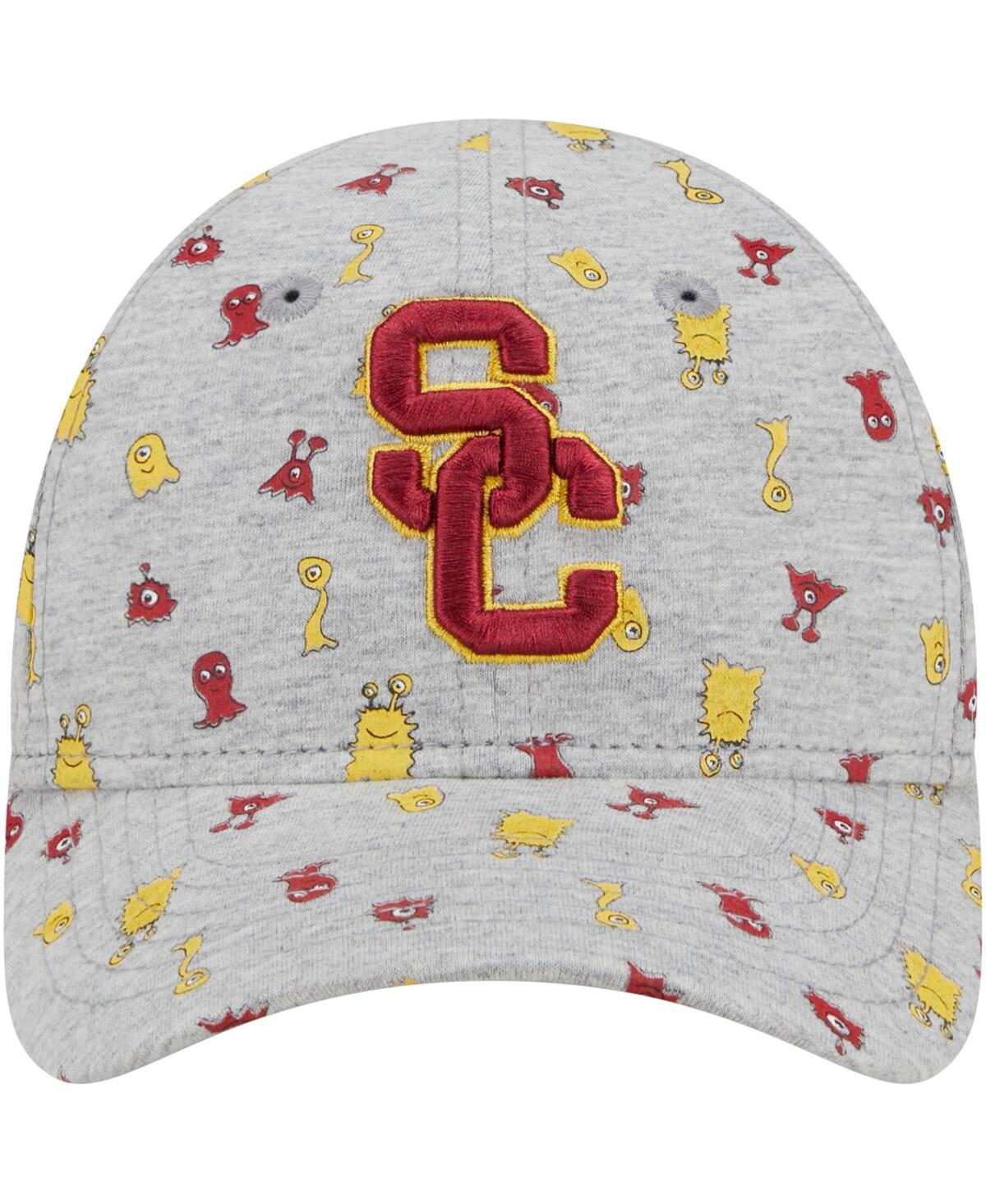 Shop New Era Toddler Boys And Girls  Heather Gray Usc Trojans Allover Print Critter 9forty Flex Hat