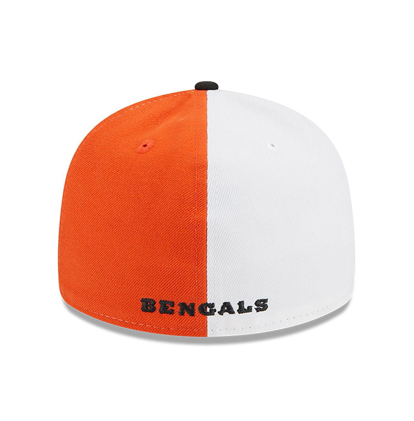 Мужская кепка New Era Orange, Black Cincinnati Bengals 2023 Sideline Low Profile 59FIFTY Fitted Hat — фото 4
