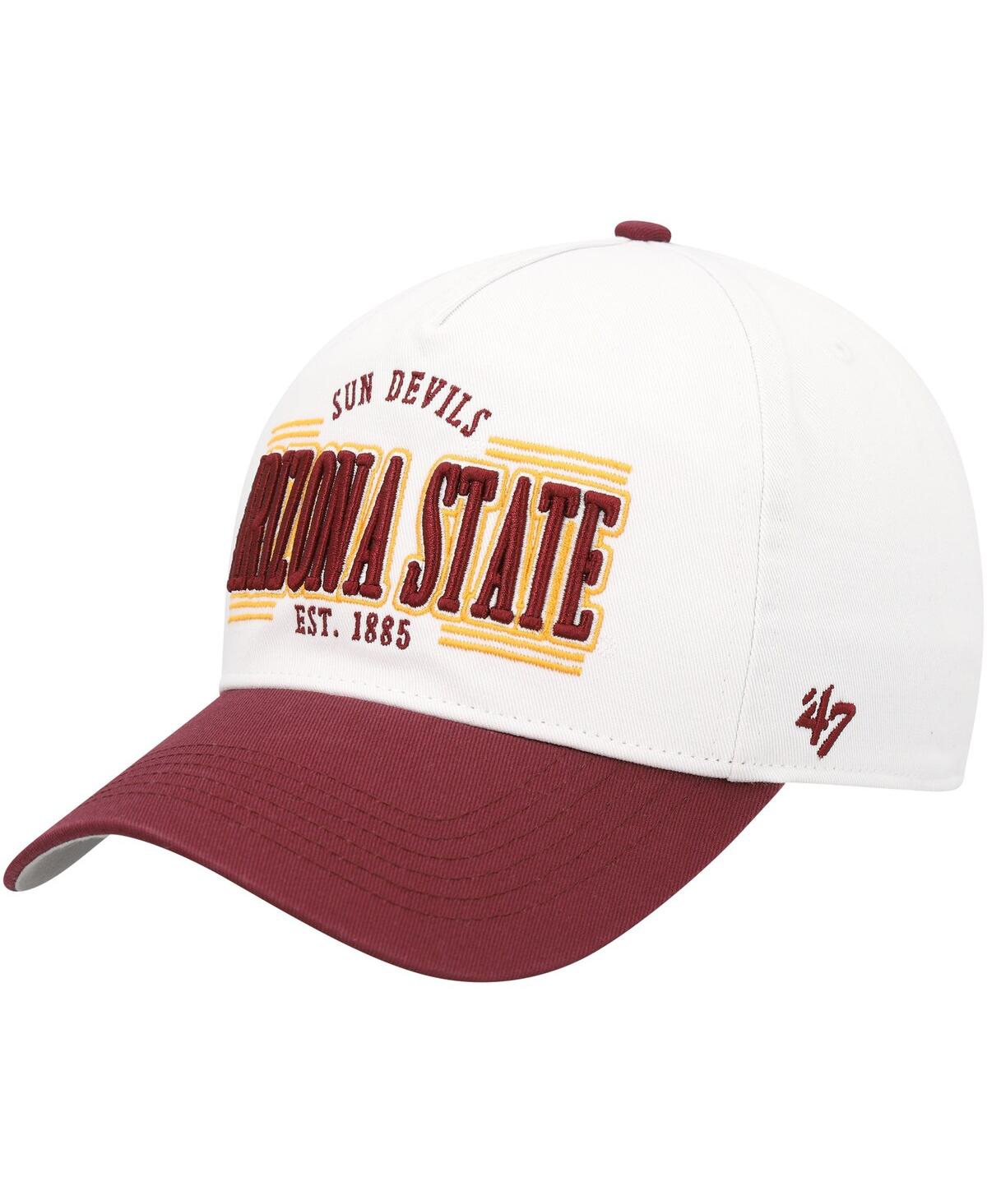 47 Brand Men's ' White Arizona State Sun Devils Streamline Hitch Adjustable Hat