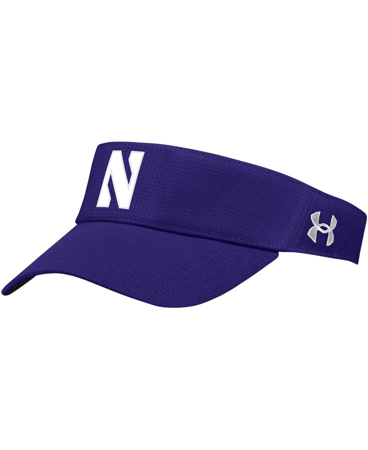 Shop Under Armour Men's  Purple Northwestern Wildcats Logo Performance Adjustable Visor