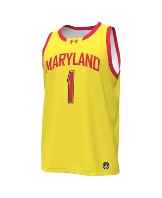 Men's #1Maryland Terrapins Replica Basketball Jersey