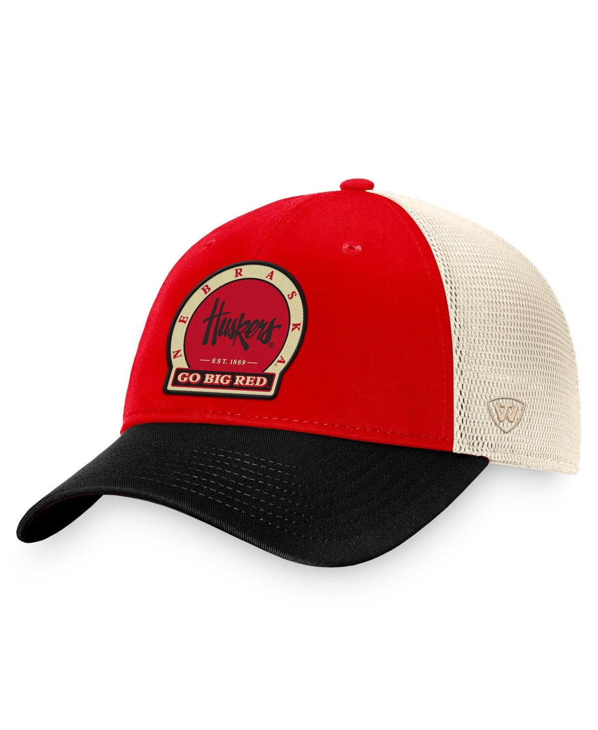 Top Of The World Men's  Scarlet Rutgers Scarlet Knights Refined Trucker Adjustable Hat In Scarlet