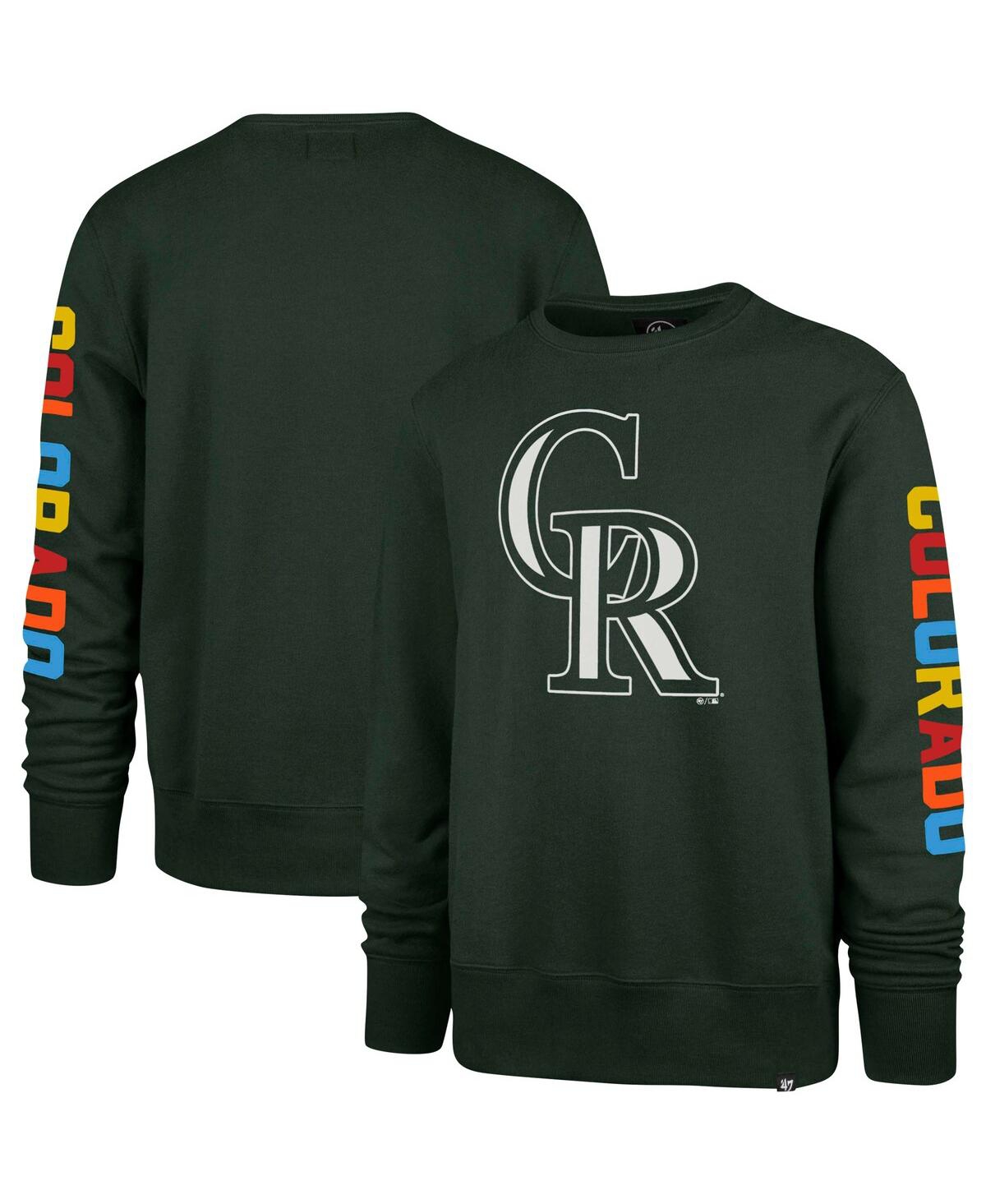 47 Brand Men's ' Green Colorado Rockies City Connect Legend Headline Pullover Sweatshirt