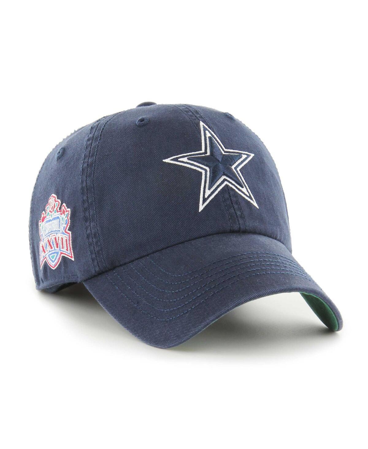 47 Brand Men's ' Navy Dallas Cowboys Sure Shot Franchise Fitted Hat