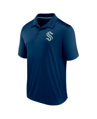 Men's Navy Seattle Kraken Polo Shirt