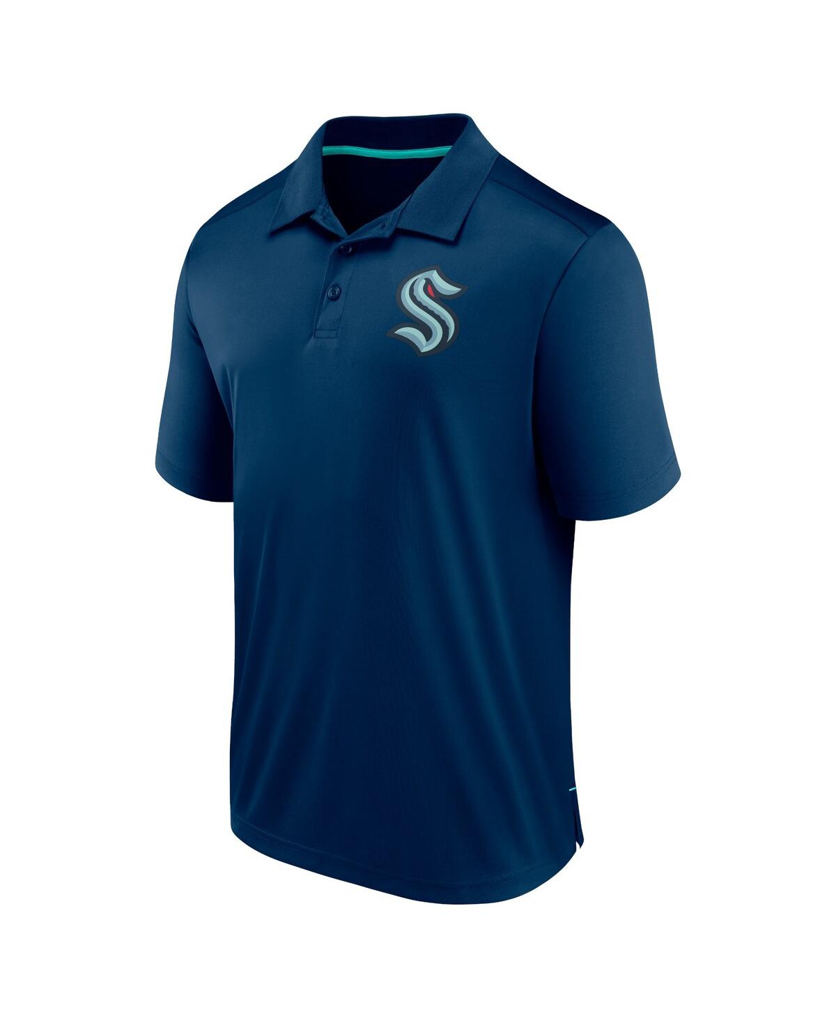 Men's FanaticsSeattle Kraken Polo Shirt - Navy