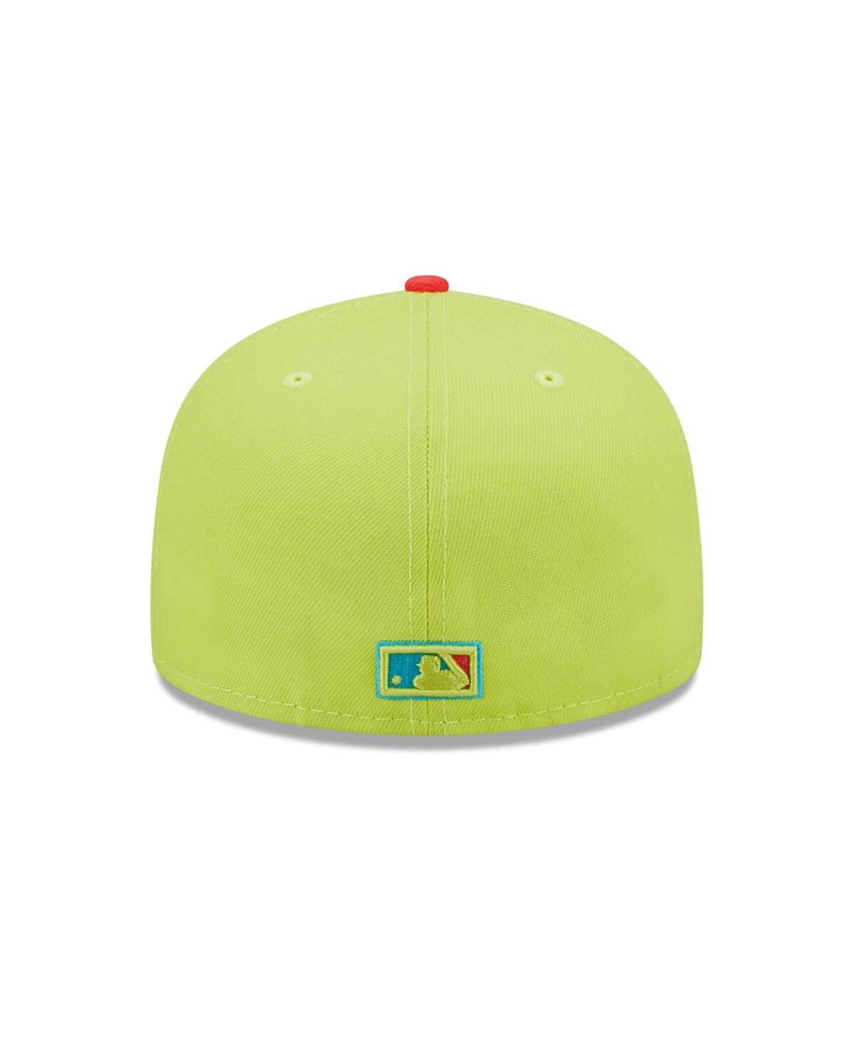 Men's New Era Red Oakland Athletics 50th Anniversary Cyber Highlighter 59FIFTY Fitted Hat - Red