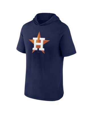 Men's Navy Houston Astros Short Sleeve Hoodie T-shirt