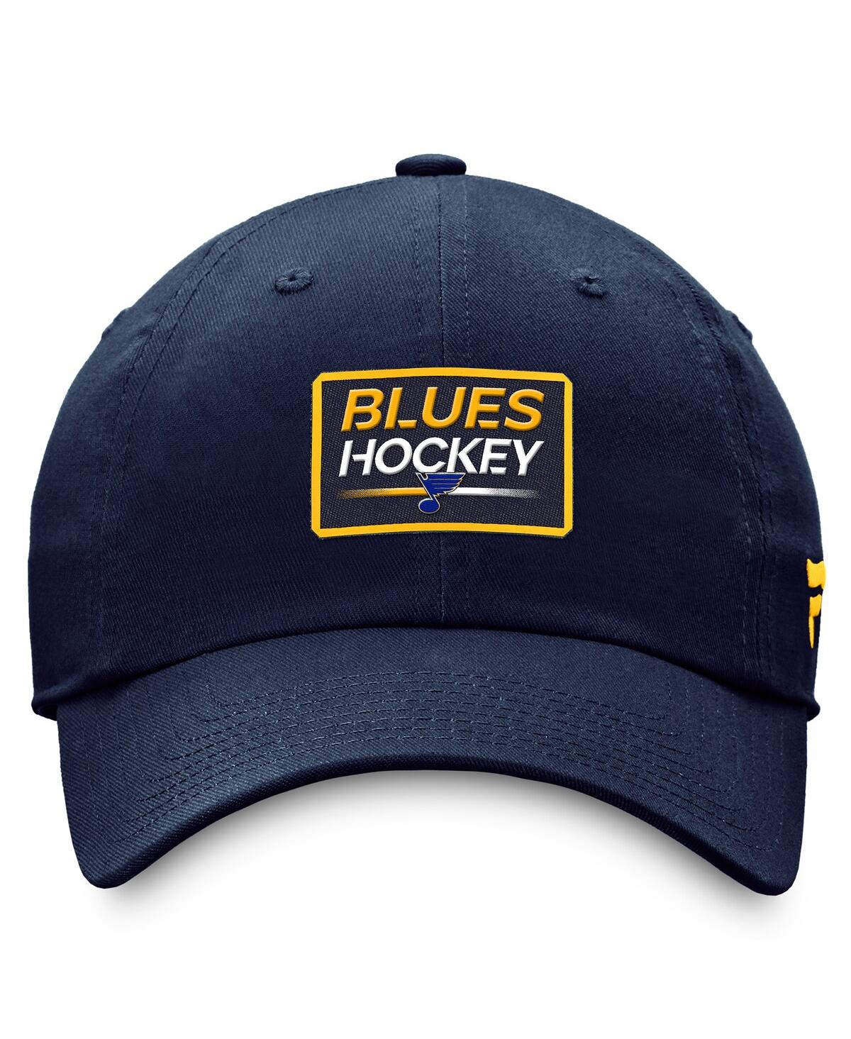 Fanatics Men's  Navy St. Louis Blues Authentic Pro Prime Adjustable Hat In Navy