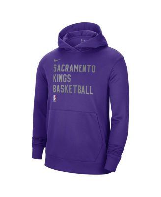 Men's and Women's Purple Sacramento Kings 2023, 24 Performance Spotlight On-Court Practice Pullover Hoodie