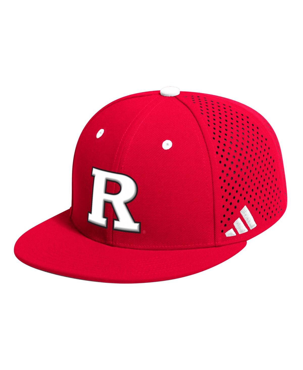 Shop Adidas Originals Men's Adidas Scarlet Rutgers Scarlet Knights On-field Baseball Fitted Hat