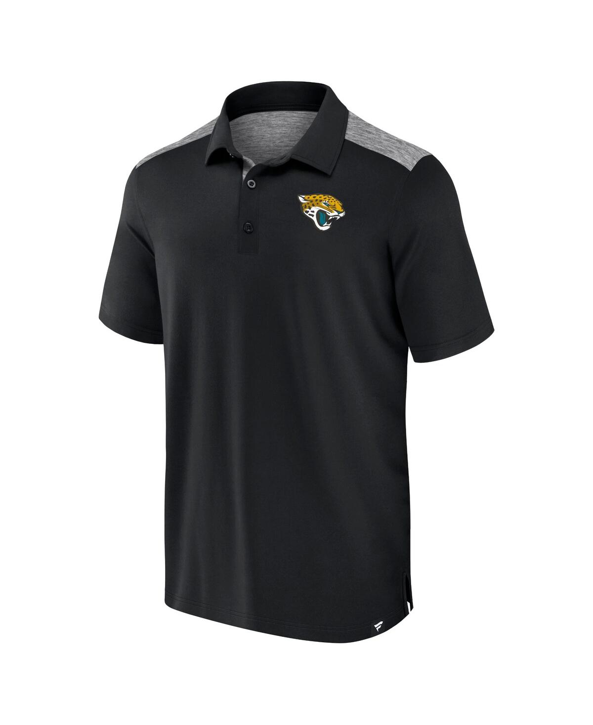 Shop Fanatics Men's  Black Jacksonville Jaguars Long Shot Polo Shirt