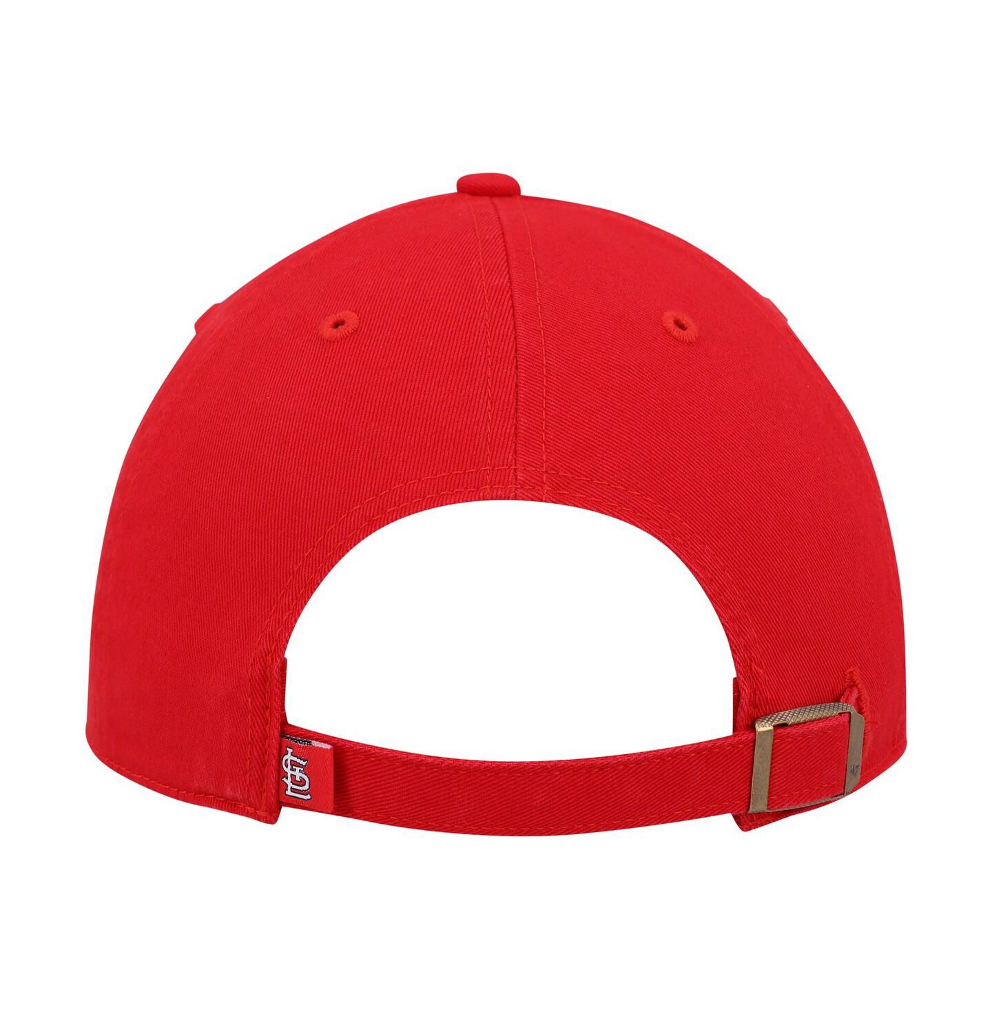 Мужская кепка '47 Brand Red St. Louis Cardinals Clean Up Adjustable Hat — фото 2