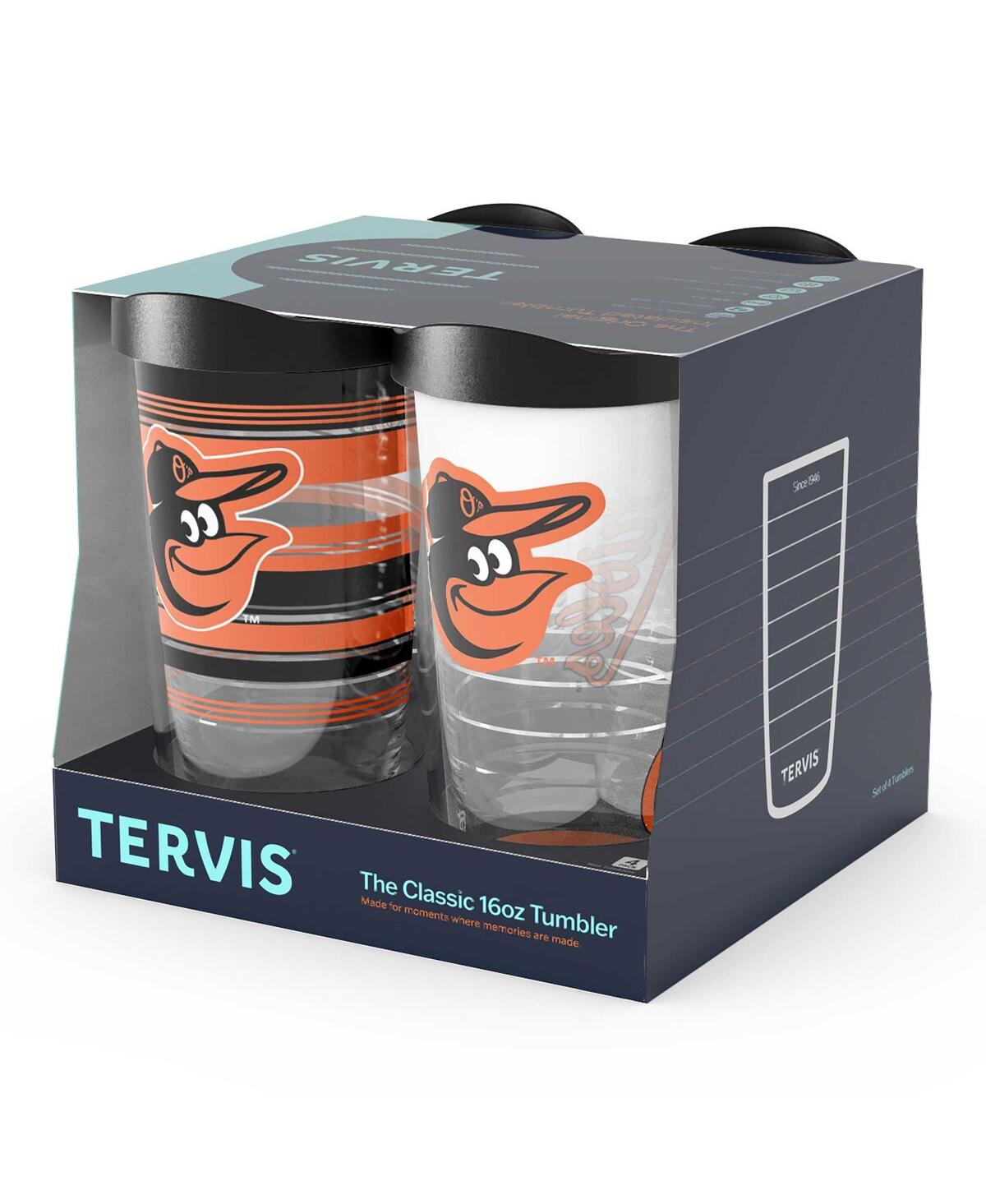 Shop Tervis Tumbler Baltimore Orioles Four-pack 16 oz Classic Tumbler Set In Multi