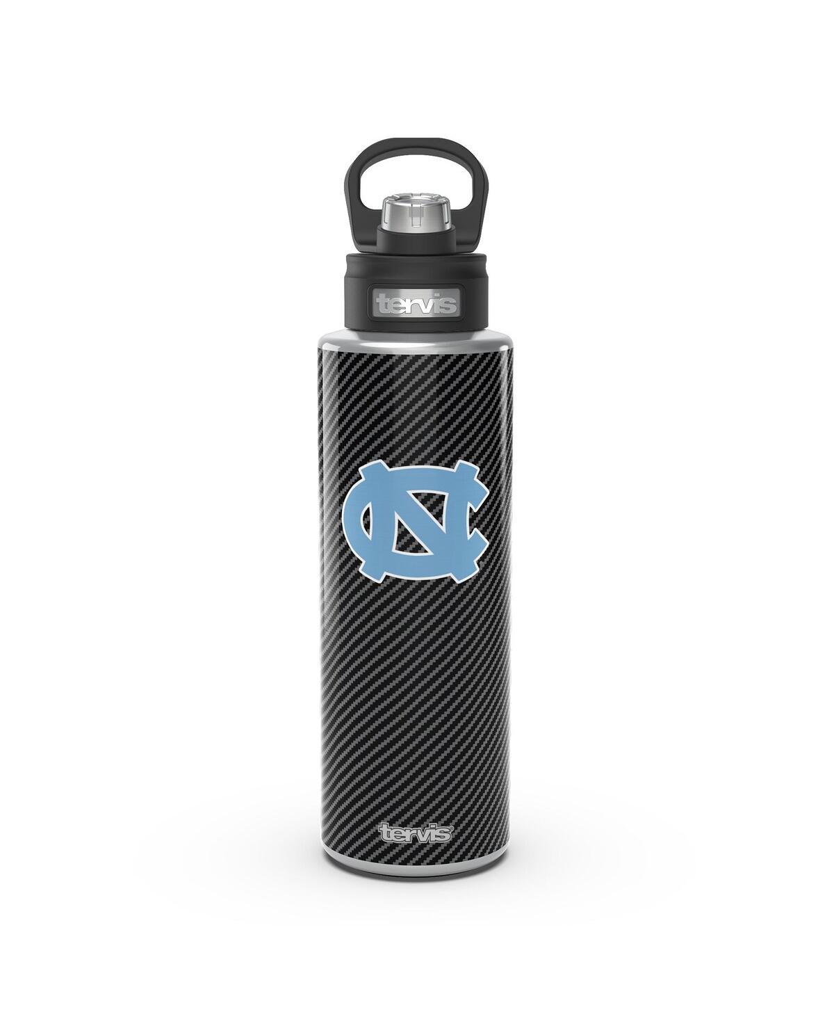 Tervis Tumbler North Carolina Tar Heels 40 oz Carbon Fiber Wide Mouth Water Bottle In Black